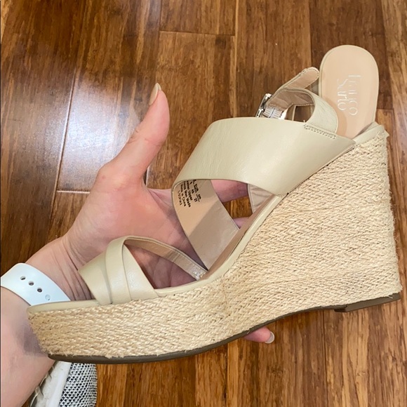 Franco Sarto Wedge Sandals - 10 - Picture 3 of 5